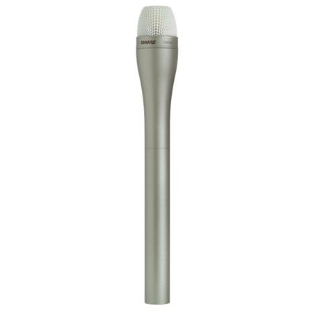 Shure SM63-L Omni-Directional Dynamic Handheld Wired Microphone with Extended Handle, Champagne Finish