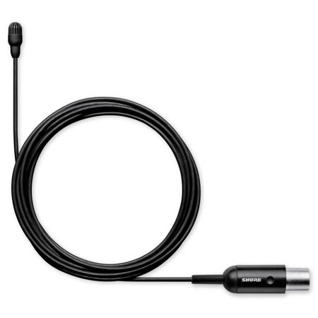 Shure TwinPlex TL47 Omnidirectional Lavalier Mic, Low Sensitivity, MTQG, Black