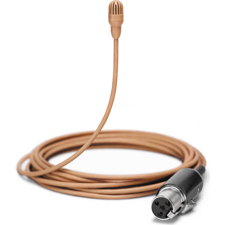 Shure TwinPlex TL47 Omnidirectional Lavalier Mic, Low Sensitivity, MTQG, Cocoa