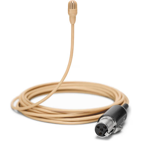 Shure TwinPlex TL47 Omnidirectional Lavalier Mic, Low Sensitivity, MTQG, Tan