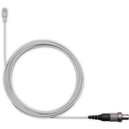Shure TwinPlex TL47 Omnidirectional Lavalier Mic, Low Sensitivity, Lemo, White