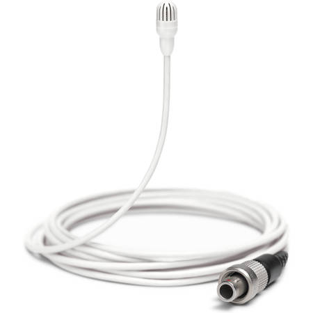 Shure TwinPlex TL47 Omnidirectional Lavalier Mic, Low Sensitivity, Lemo, White