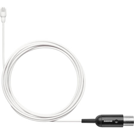 Shure TwinPlex TL47 Omnidirectional Lavalier Mic, Low Sensitivity, MTQG, White