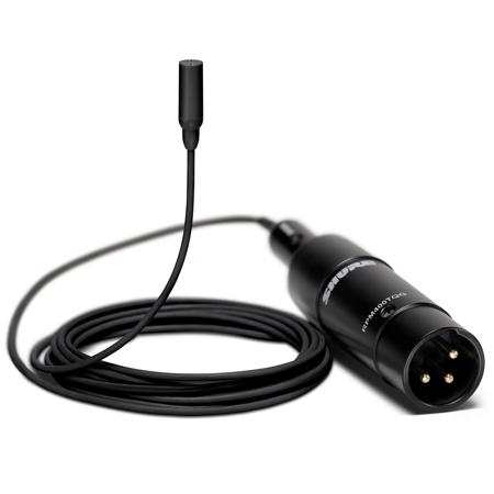 Shure TwinPlex TL48 Omnidirectional Lavalier Mic, XLR, Black, W/Accessories