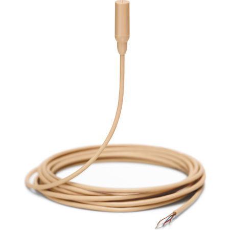 Shure TwinPlex TL48 Omnidirectional Lavalier Mic, No Connector, Tan, with Acc