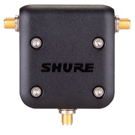 Shure UA221DB-RSMA Reverse SMA Passive Antenna Splitter, 2.4/5.8GHz, Pair, Black
