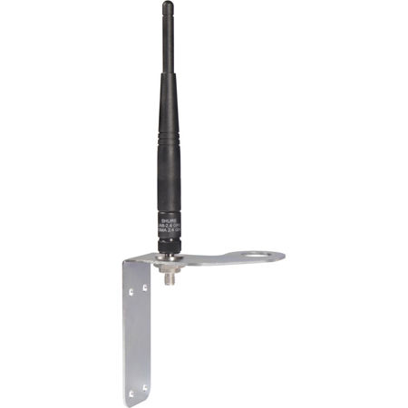 Shure UA505-RSMA Remote Antenna Mounting Bracket Kit, Includes Reverse SMA Bulkhead Adapters and Lockwasher