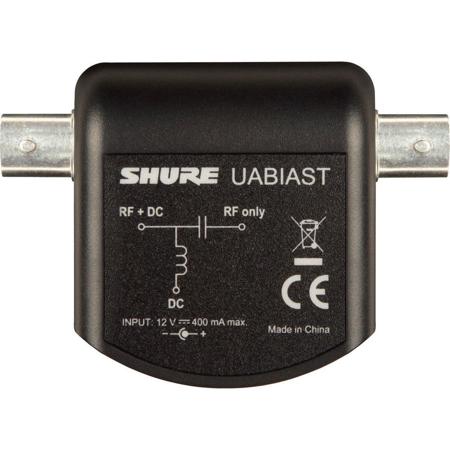 Shure UABIAST In-Line Adapter, Supply 12V DC Over BNC Coaxial Cable