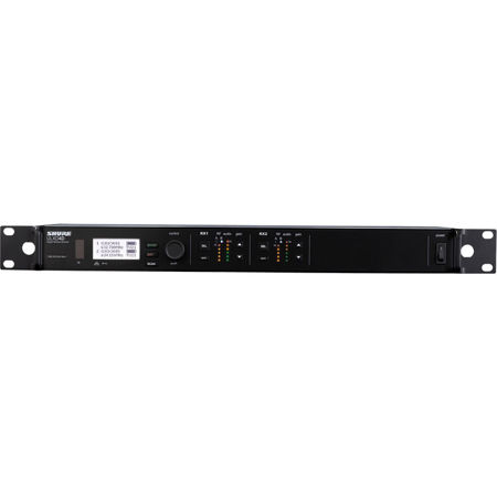 Shure ULXD4D Dual-Channel Digital Wireless Rackmount Receiver V50: 174-216MHz