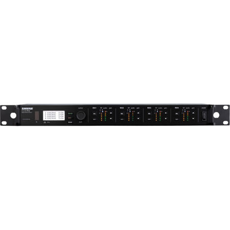 Shure ULXD4Q Quad-Channel Digital Wireless Rackmount Receiver V50: 174-216MHz