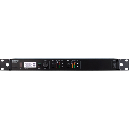 Shure ULXD4D-GV Dual-Channel Digital Wireless Receiver with AES-256 Encryption G57: 470-608MHz