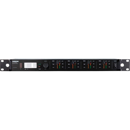 Shure ULXD4Q Quad-Channel Digital Wireless Rackmount Receiver G50: 470-534MHz