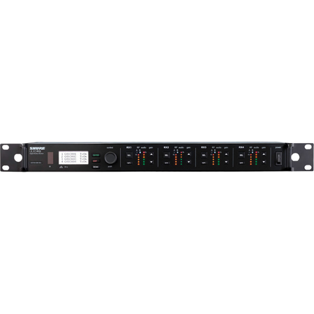 Shure ULXD4Q Quad-Channel Digital Wireless Rackmount Receiver G57: 470-608MHz