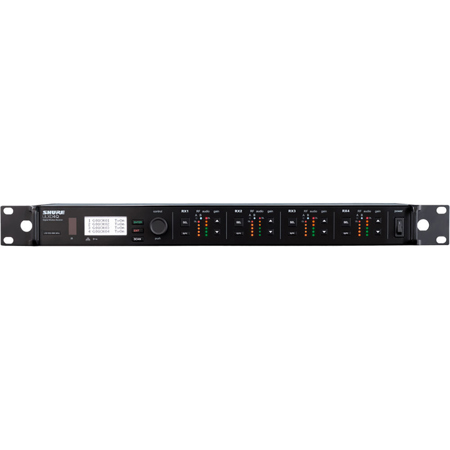 Shure ULXD4Q-GV Quad-Ch Digital Wireless Receiver w/Always-On AES-256 Encryption G57: 470-608MHz