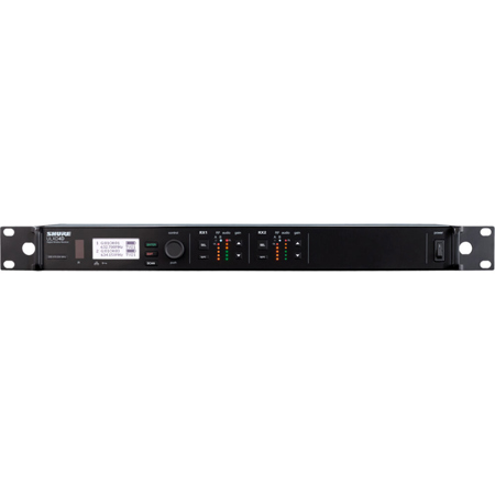 Shure ULXD4D-GV Dual-Channel Digital Wireless Receiver with AES-256 Encryption H50: 534-598MHz