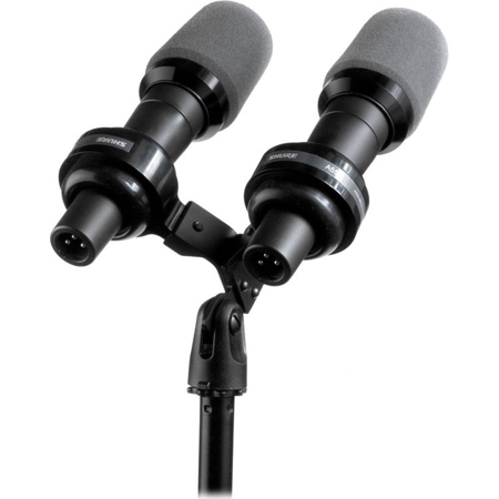 SHURE SM57 2 Shure Dual Microphone Holder for SM57 Microphone VIP55SM - Adorama