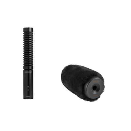 Shure VP82 End-Address Shotgun Condenser Microphone, Bundle with Rycote 15cm Standard Hole SGM Foam with 19mm/22mm Windscreen