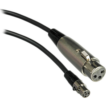 Shure WA310 4' (1.21m) Microphone Adapter Cable for Body Pack Transmitters