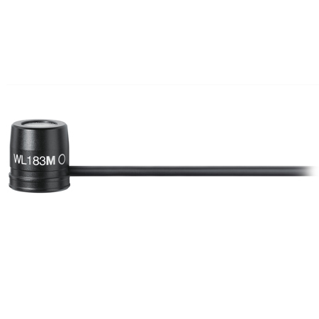 Shure WL183M Omnidirectional Condenser Lavalier Microphone with TA4F Connector Black