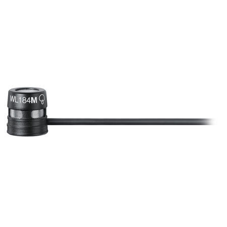 Shure WL184M Supercardioid Condenser Lavalier Microphone with TA4F Connector Black