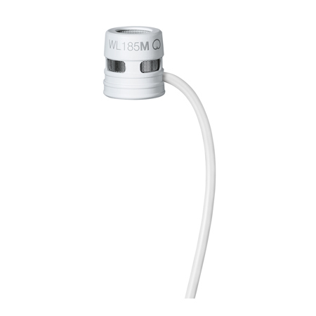 Shure WL185M Cardioid Condenser Lavalier Microphone with LEMO Connector White