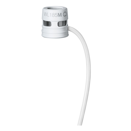 Shure WL185M Cardioid Condenser Lavalier Microphone with TA4F Connector White