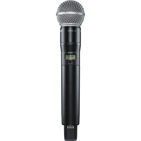 Shure ADX2FD/SM58 Handheld Mic Transmitter with SM58 Capsule, G57: 470-616MHz