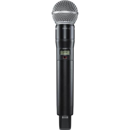 Shure ADX2FD/SM58 Digital Handheld Wireless Microphone Transmitter with SM58 Capsule, X55: 941-960MHz Frequency Band