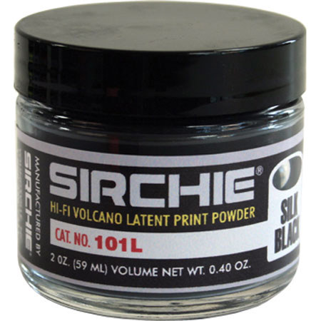 Sirchie Hi-Fi Volcano Latent-Print Powder, Silk Black, 2oz, 59ml