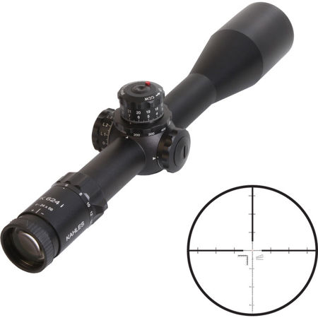 Kahles 6-24x56 K624i Riflescope, Illum MSR Ret, Parallax Adj, Left Hand, 34mm