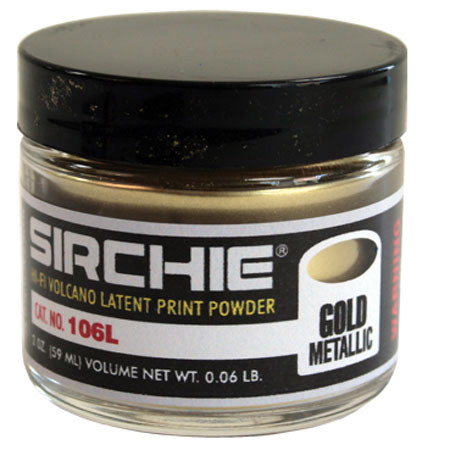 Sirchie Hi-Fi Volcano Latent Print Powder, Gold Metallic