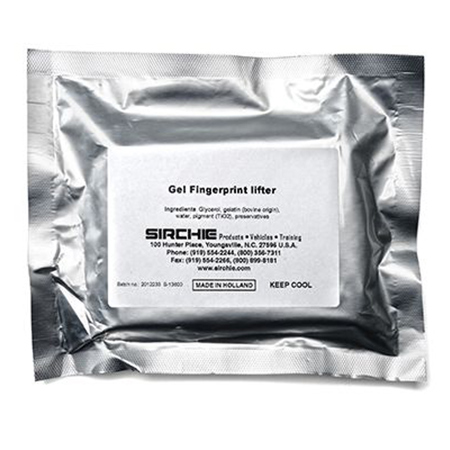 Sirchie White Rubber Gel Fingerprint Lifters, 2" X 4", 12 Pack