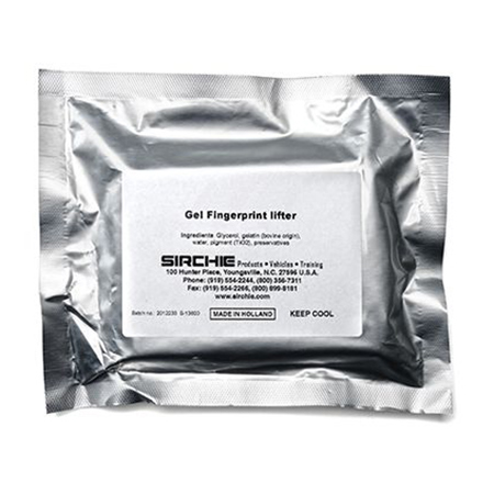 Sirchie 128L Rubber/Gel Fingerprint Lifters, 12/Pack, White
