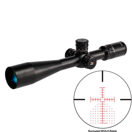 Sightron SIII PLR 6-24x50 FFP Riflescope, Black w/Illum MOA-H Reticle, 30mm Tube