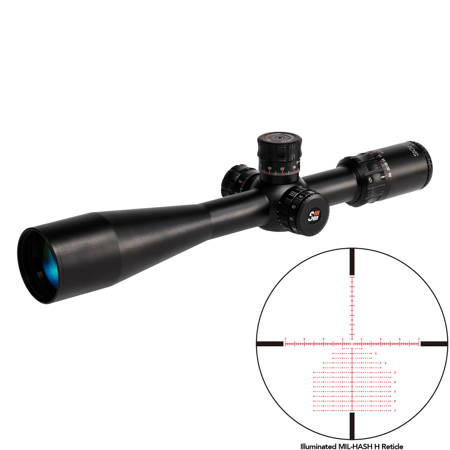 Sightron SIII PLR 6-24x50 FFP Riflescope w/Illum Mil-Hash H Reticle, 30mm Tube