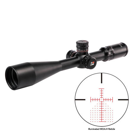 Sightron SIII PLR 8-32x56 SFP Riflescope, Black w/Illum MOA-H Reticle, 30mm Tube