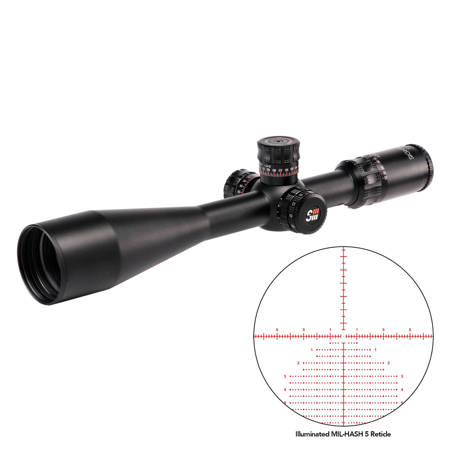 Sightron SIII PLR 8-32x56 SFP Riflescope, Black w/Illum MH-5 Reticle, 30mm Tube
