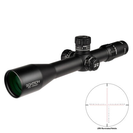 Sightron SVIII 5-40x56 ED Riflescope, Black with Illum LRM Reticle, 40mm Tube