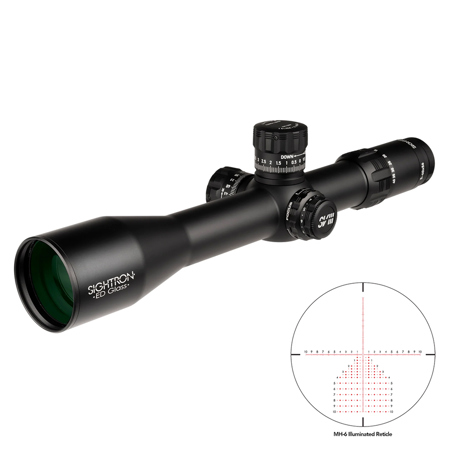 Sightron SVIII 5-40x56 ED Riflescope, Black with Illum MH-6 Reticle, 40mm Tube