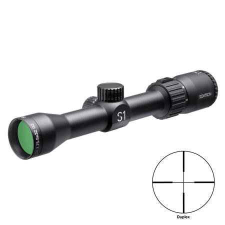 Sightron S1 1.75-5x32 G2 Riflescope, Matte Black with Duplex Reticle, 1" Tube