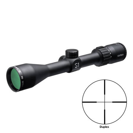 Sightron S1 3-9x40 G2 Riflescope, Matte Black with Duplex Reticle, 1" Tube