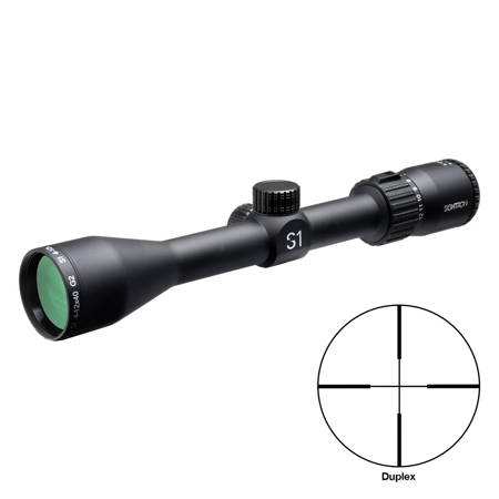 Sightron S1 4-12x40 G2 Riflescope, Matte Black with Duplex Reticle, 1" Tube