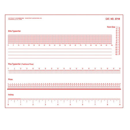 Sirchie Typewriter Measurement Plate