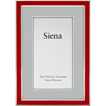 Tizo Design Siena Narrow Enamel Collection 8x10" Frame, Red