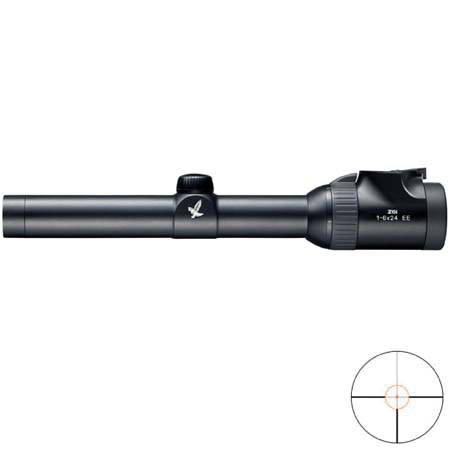 1-6x24mm Z6i SR EE Series Rifle Scope with Extended Eye Relief, Matte Black Finish with Illuminated CD Circle Dot Reticle, 30mm Tube with Rail