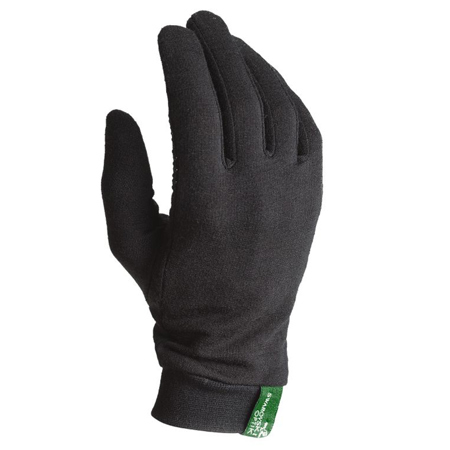Merino Liner Gloves, Black, Medium