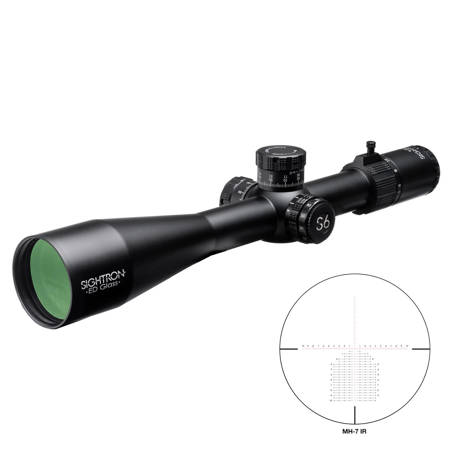 Sightron S6 5-30x56 ED FFP Riflescope, Black with Illum MH-7 Reticle, 34mm Tube