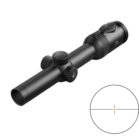 Swarovski Optik 1-8x24 Z8i+ Riflescope, 34mm Tube, Illuminated SFP LD-I Reticle Ring Mount