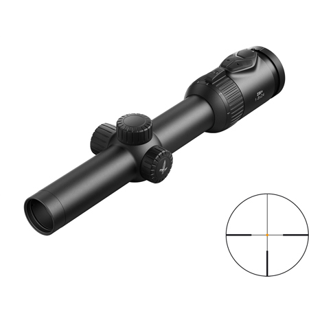 Swarovski Optik 1-8x24 Z8i+ Riflescope, 34mm Tube, Illuminated SFP BRT-I Reticle Rail Mount