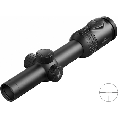 Swarovski Optik 0.75-6x20 Z8i+ Riflescope, 34mm Tube, Illuminated SFP 4A-IF Reticle Ring Mount